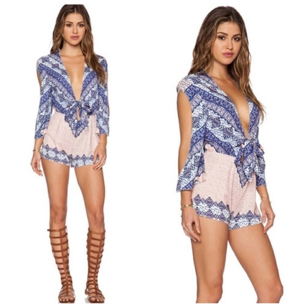 Somedays Lovin Floral Boho Outsider Print Romper Small